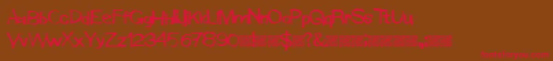 Windowmarkers Font – Red Fonts on Brown Background