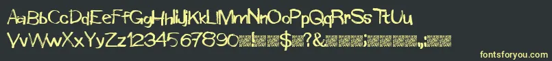 Windowmarkers Font – Yellow Fonts on Black Background