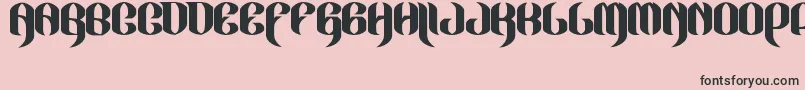 JakejarkorLocura Font – Black Fonts on Pink Background