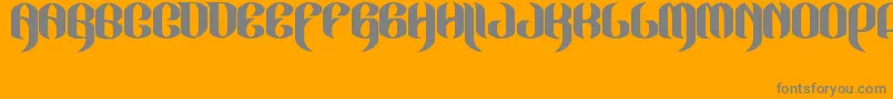 JakejarkorLocura Font – Gray Fonts on Orange Background