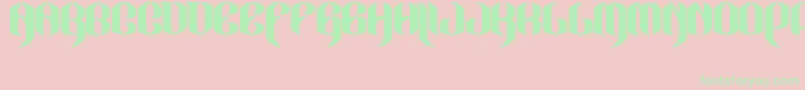 JakejarkorLocura-Schriftart – Grüne Schriften auf rosa Hintergrund