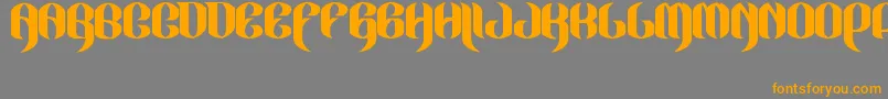 JakejarkorLocura Font – Orange Fonts on Gray Background