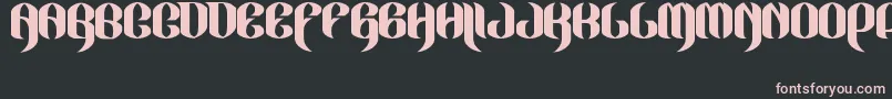 JakejarkorLocura Font – Pink Fonts on Black Background