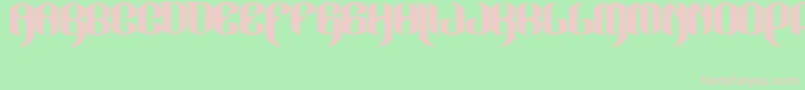 JakejarkorLocura Font – Pink Fonts on Green Background