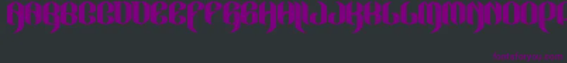 JakejarkorLocura Font – Purple Fonts on Black Background