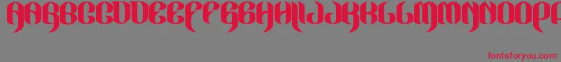 JakejarkorLocura Font – Red Fonts on Gray Background