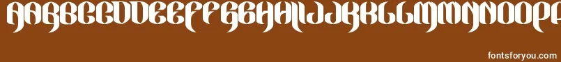 JakejarkorLocura Font – White Fonts on Brown Background