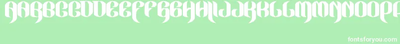 JakejarkorLocura Font – White Fonts on Green Background