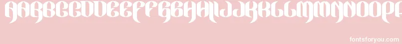 JakejarkorLocura Font – White Fonts on Pink Background