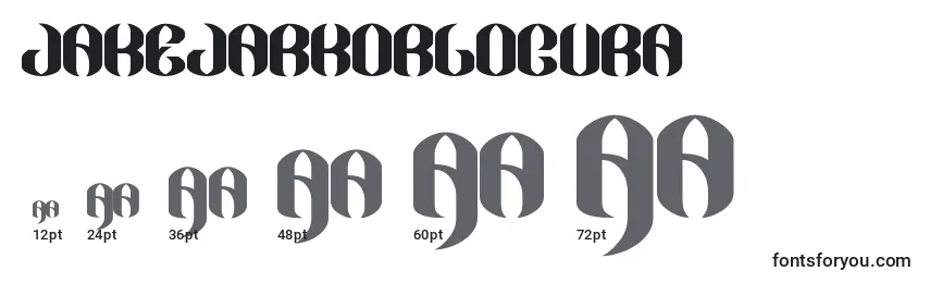 JakejarkorLocura Font Sizes