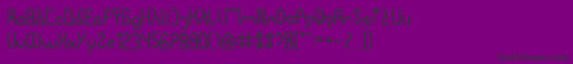 HouseBuilderLight-Schriftart – Schwarze Schriften auf violettem Hintergrund