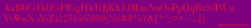 Bodidota Font – Red Fonts on Purple Background