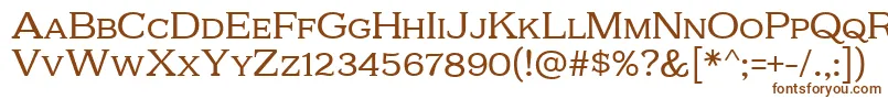 Kelvingrove Font – Brown Fonts on White Background