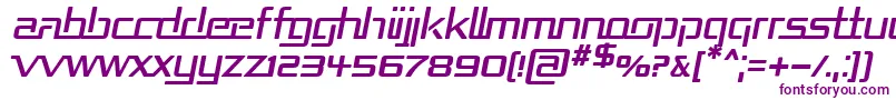 RepublikaItalic Font – Purple Fonts on White Background