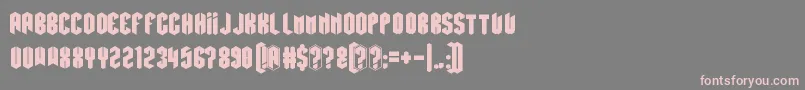 fuente Hexatus – Fuentes Rosadas Sobre Fondo Gris