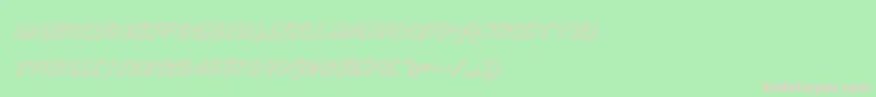 Kangaroocourt3Dital-Schriftart – Rosa Schriften auf grünem Hintergrund