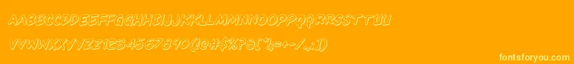 Lisätietoja Kangaroocourt3Dital-fontista Kangaroocourt3Dital-fontti – keltaiset fontit oranssilla taustalla