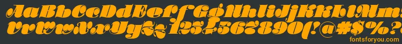 Stilla Font – Orange Fonts on Black Background