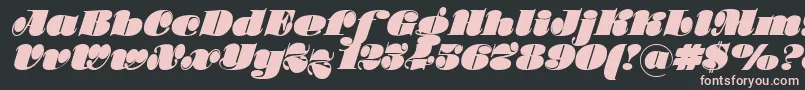 Stilla Font – Pink Fonts on Black Background