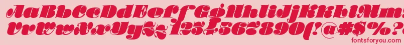 Stilla Font – Red Fonts on Pink Background