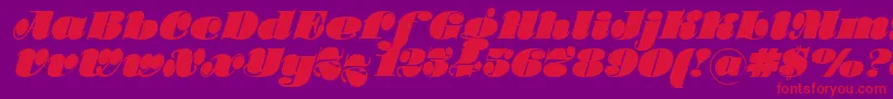 Stilla Font – Red Fonts on Purple Background