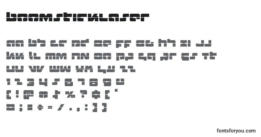 Boomsticklaser Font – alphabet, numbers, special characters