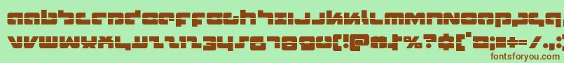 Boomsticklaser Font – Brown Fonts on Green Background