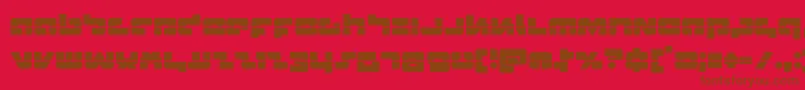 Boomsticklaser Font – Brown Fonts on Red Background