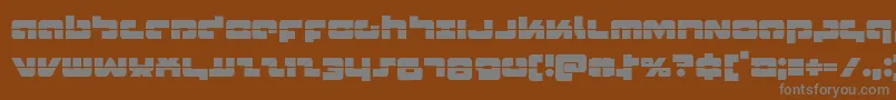Boomsticklaser Font – Gray Fonts on Brown Background