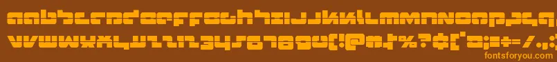 Шрифт Boomsticklaser – оранжевые шрифты на коричневом фоне