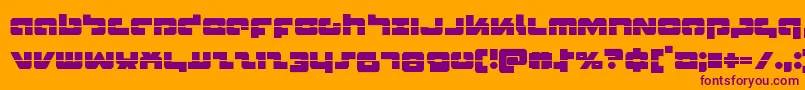 Шрифт Boomsticklaser – фиолетовые шрифты на оранжевом фоне