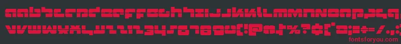 Boomsticklaser-Schriftart – Rote Schriften auf schwarzem Hintergrund