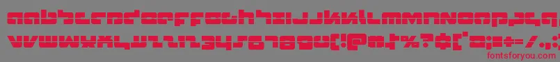 フォントBoomsticklaser – 赤い文字の灰色の背景