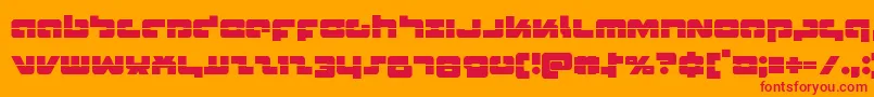 Boomsticklaser Font – Red Fonts on Orange Background