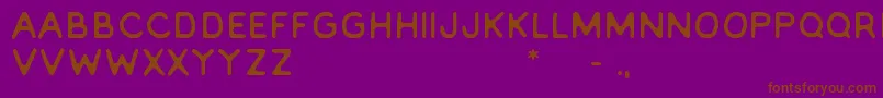 Everlong2.0 Font – Brown Fonts on Purple Background