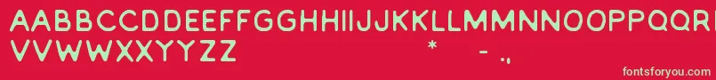 Everlong2.0 Font – Green Fonts on Red Background