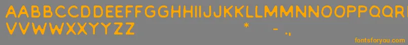 Everlong2.0 Font – Orange Fonts on Gray Background