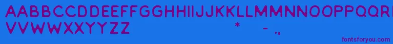 Everlong2.0 Font – Purple Fonts on Blue Background