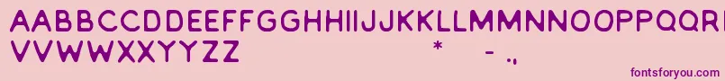Everlong2.0 Font – Purple Fonts on Pink Background