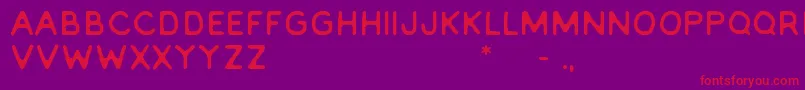fuente Everlong2.0 – Fuentes Rojas Sobre Fondo Morado