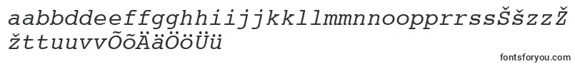 Courier10PitchItalicBt Font – Estonian Fonts