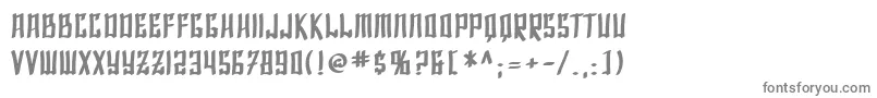 フォントSfShaiFontaiBold – 白い背景に灰色の文字
