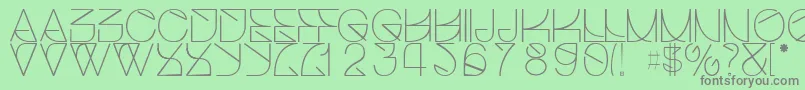 Helveticastrugglelight Font – Gray Fonts on Green Background