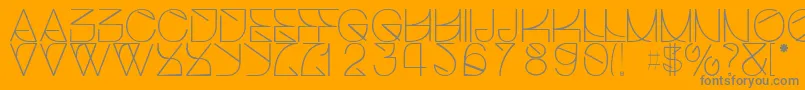 Helveticastrugglelight Font – Gray Fonts on Orange Background