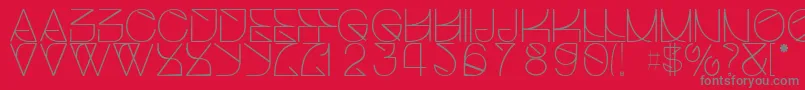 Helveticastrugglelight Font – Gray Fonts on Red Background