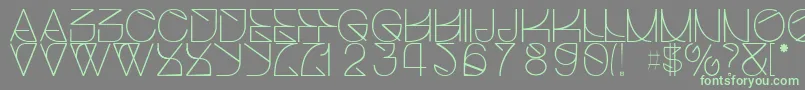 Helveticastrugglelight Font – Green Fonts on Gray Background