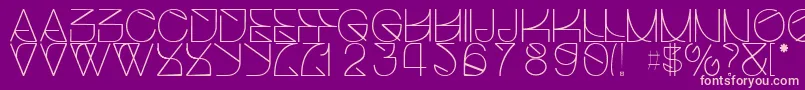 Helveticastrugglelight Font – Pink Fonts on Purple Background