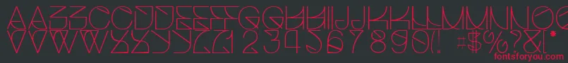 Helveticastrugglelight Font – Red Fonts on Black Background