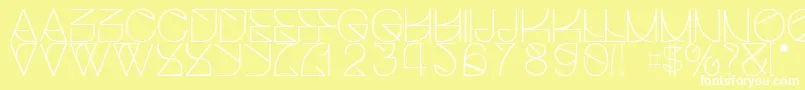 Helveticastrugglelight Font – White Fonts on Yellow Background