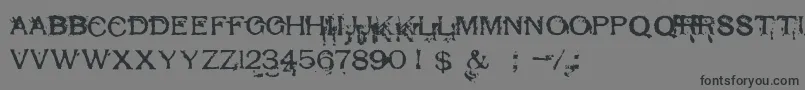 RespessCapsExcessive Font – Black Fonts on Gray Background